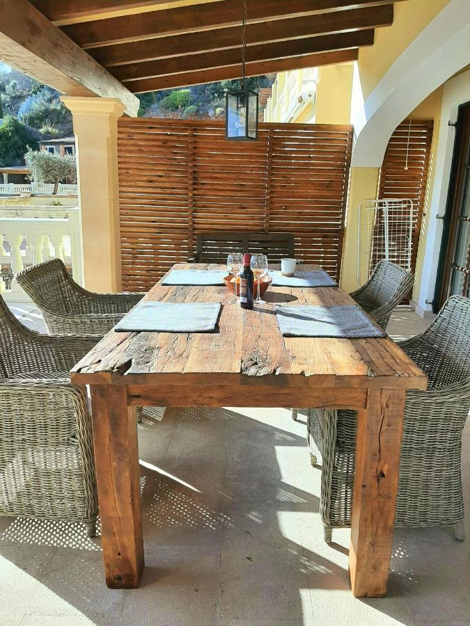 Casa Sol With Private Terrace, Garden, Pool, Beautiful View Apartment Port De Soller Bagian luar foto